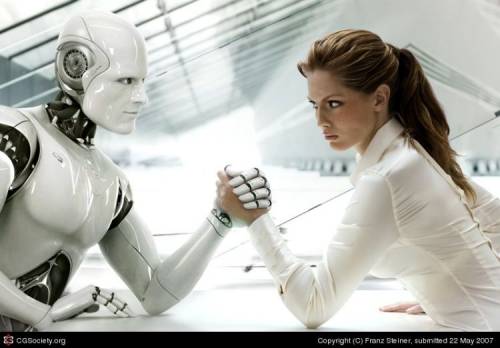 Робот и девушка