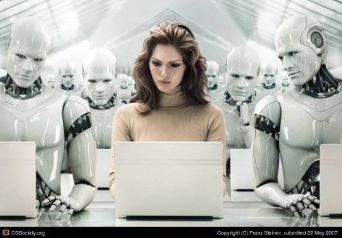 Роботы +женщина робот